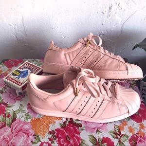 CUSTOM PINK ADIDAS STAN SMITHS (SIZE: 8.5)
